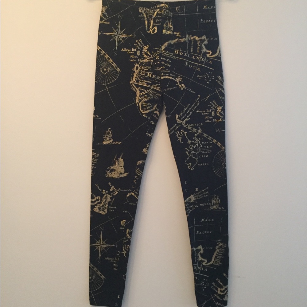 world map leggings